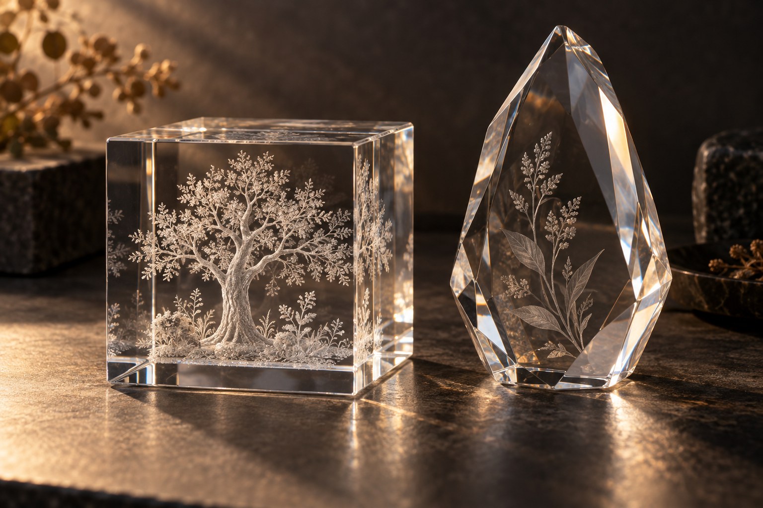 Inner Glass Engraving