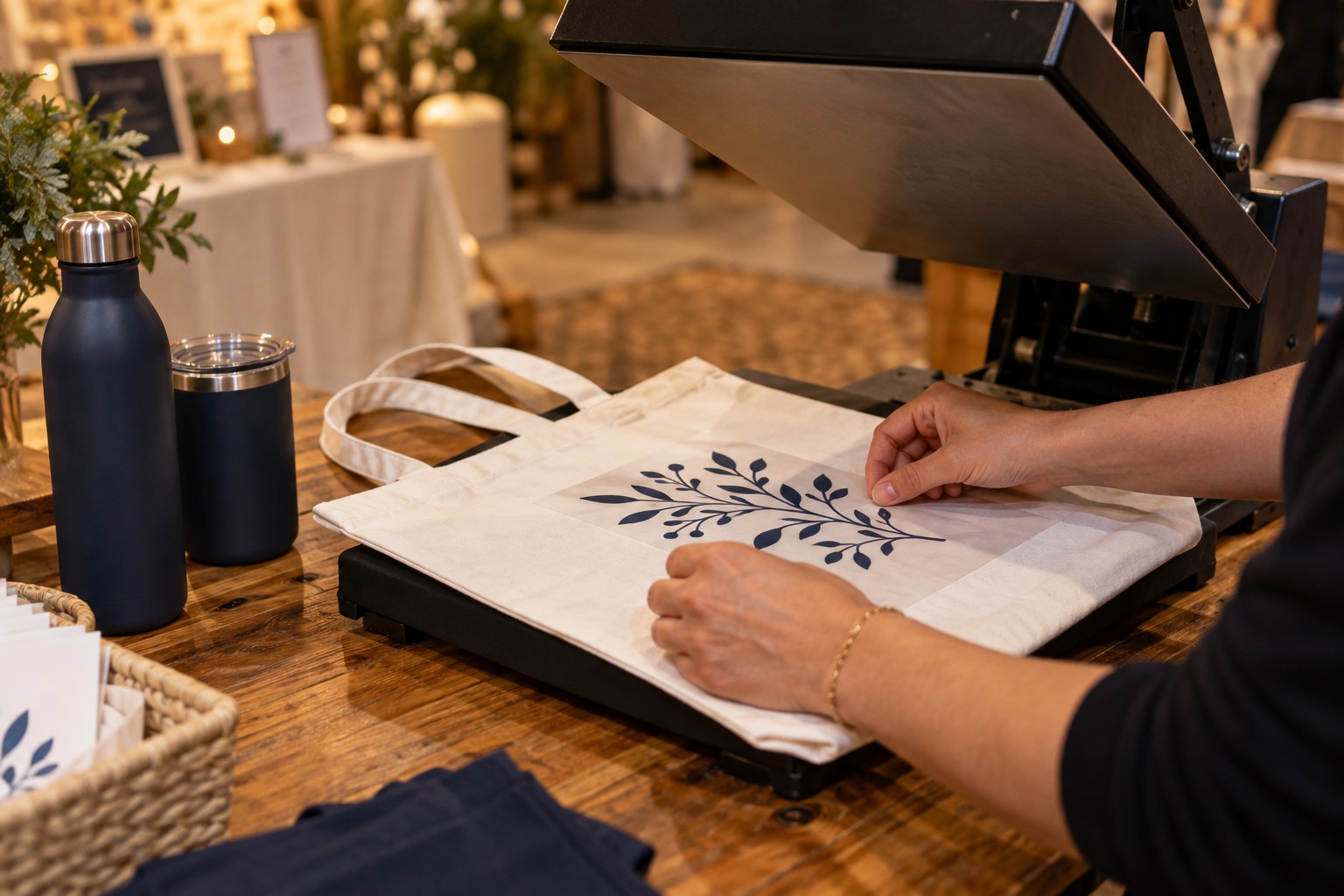 Illustrative live apparel personalization setup